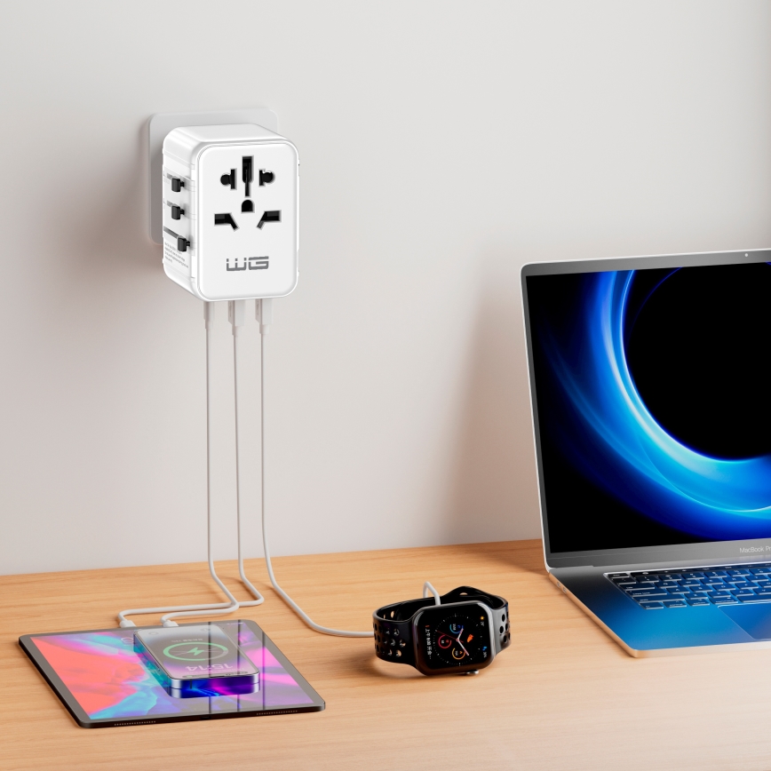 Winner Group - Adaptador de viagem com carregamento rápido Power Delivery 20W, branco