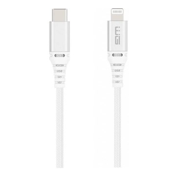 Winner Group - Cabo USB MFI Lightning / USB-C 1m branco