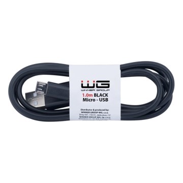 Winner Group - cabo USB Micro USB / USB-A 1m preto