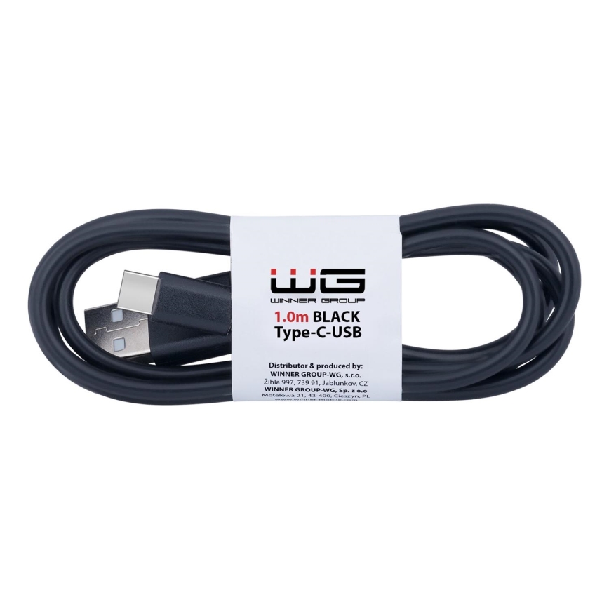 Winner Group - cabo USB USB-C / USB-A 1m preto
