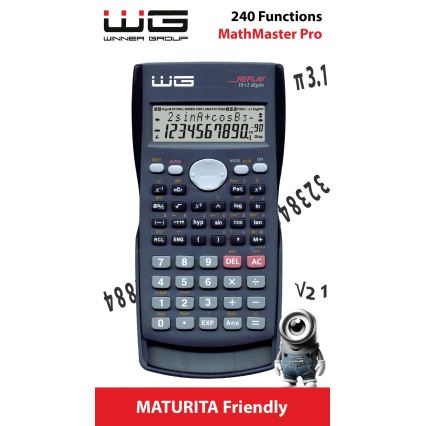 Winner Group - Calculadora científica MathMaster Pro 1xLR44 preto