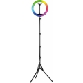 Winner Group - Candeeiro de pé LED RGB regulável com tripé e suporte para vlog LED/10W/5V