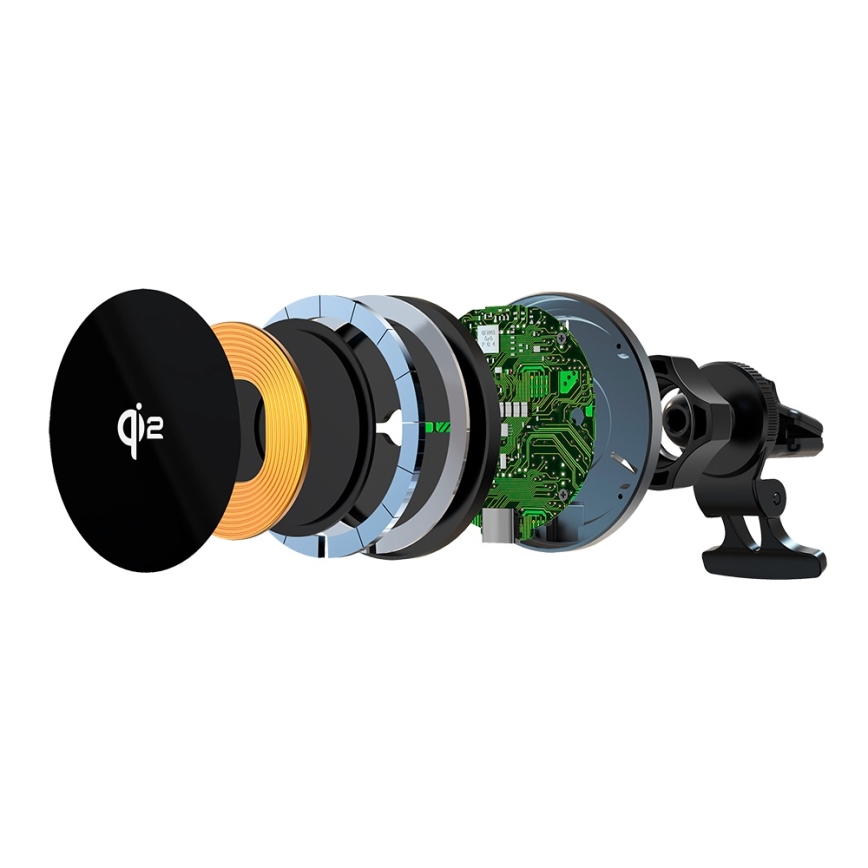 Winner Group - Carregador sem fios e suporte para carro 15W Qi2 MagSafe