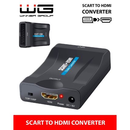 Winner Group - Conversor áudio vídeo SCART para HDMI