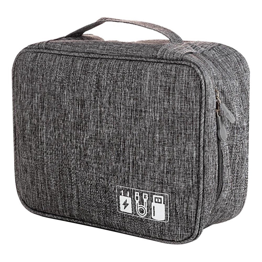 Winner Group - Mala de viagem para eletrónica cinzento