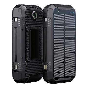 Winner Group - Power Bank com carregamento sem fios e painel solar 20000 mAh 20W PD