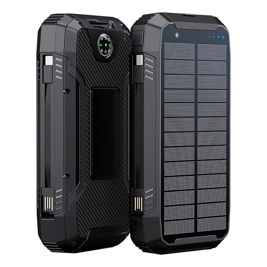 Winner Group - Power Bank com carregamento sem fios e painel solar 20000 mAh 20W PD