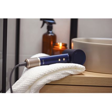 Winner Group - Secador de cabelo com ionizador Elegance Air 1600W/230V azul SCHUKO