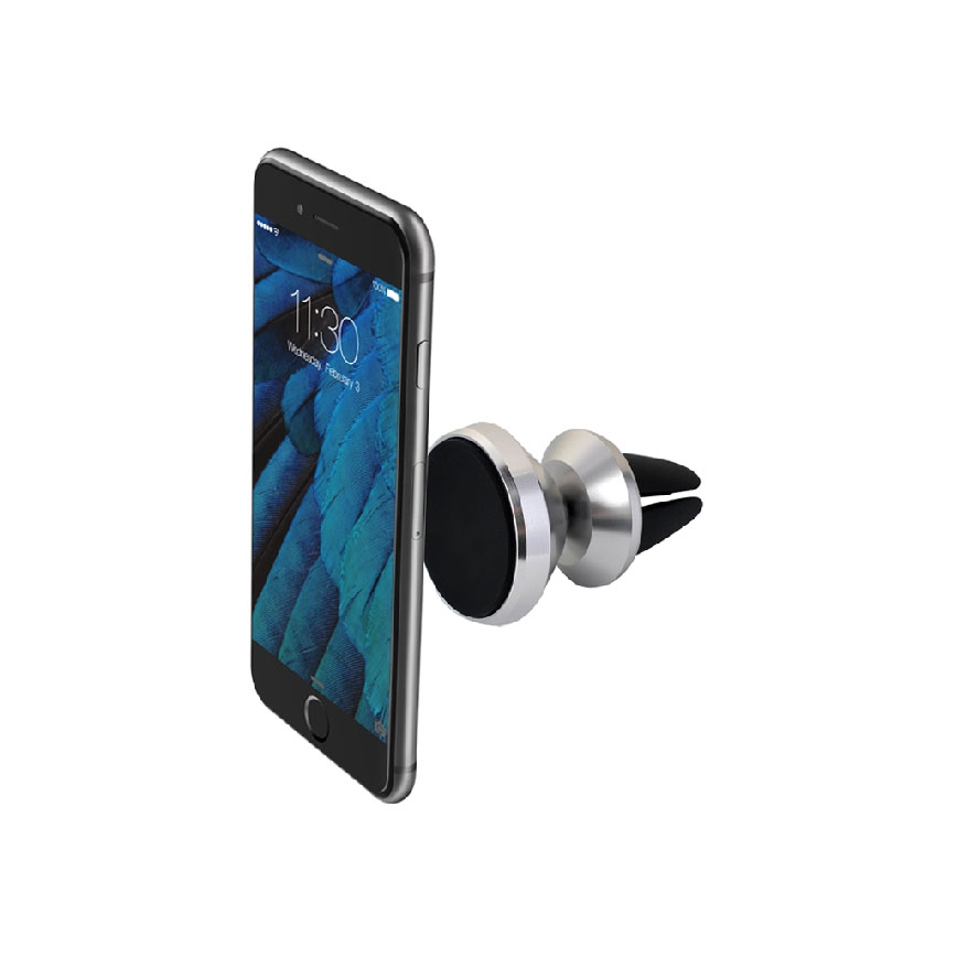 Winner Group - Suporte magnético para telemóvel para automóvel prateado