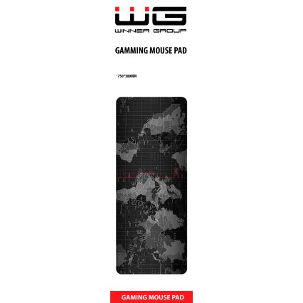 Winner Group - Tapete para teclado e rato 30x75 cm mundo