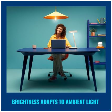 WiZ - Candeeiro de mesa LED com regulação PORTRAIT LED/10W/5V Wi-Fi 2700-6500K CRI 90