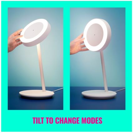 WiZ - Candeeiro de mesa LED com regulação PORTRAIT LED/10W/5V Wi-Fi 2700-6500K CRI 90