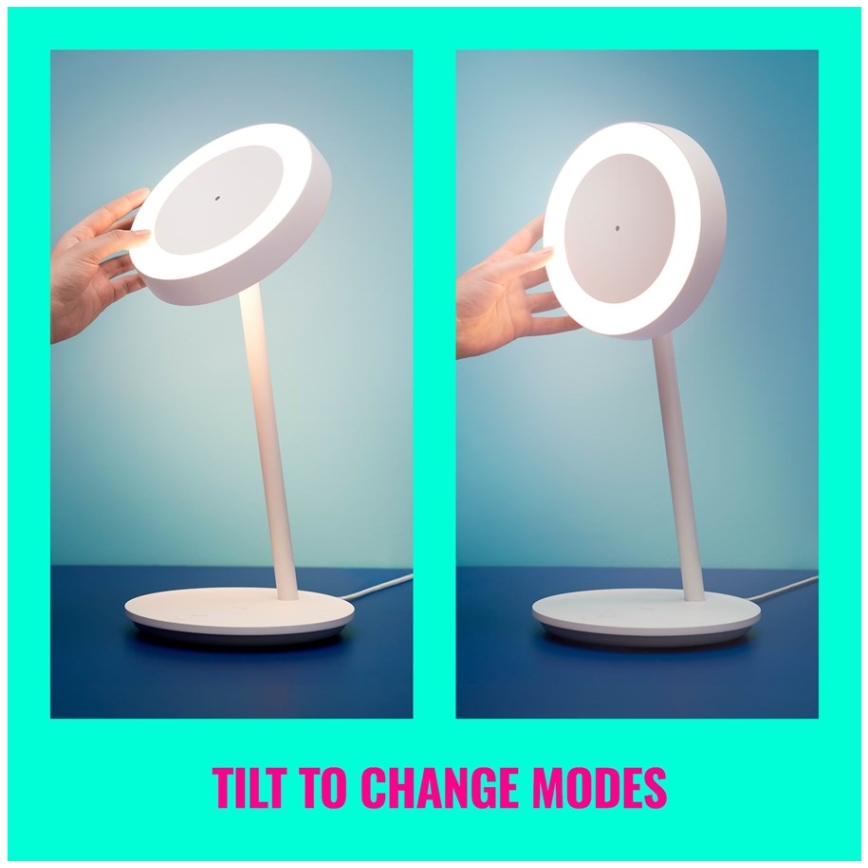 WiZ - Candeeiro de mesa LED com regulação PORTRAIT LED/10W/5V Wi-Fi 2700-6500K CRI 90