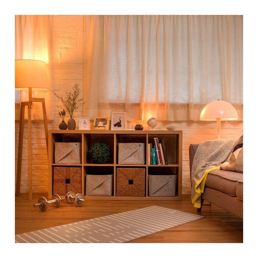 WiZ - Candeeiro de mesa LED RGBW com regulação QUEST LED/13W/230V 2200-6500K Wi-Fi branco