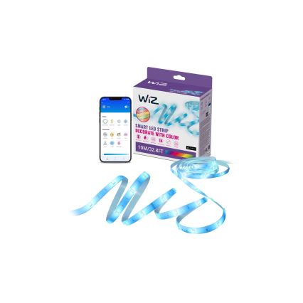 WiZ - Fita LED RGB dimerizável 10m LED/12W/230V Wi-Fi