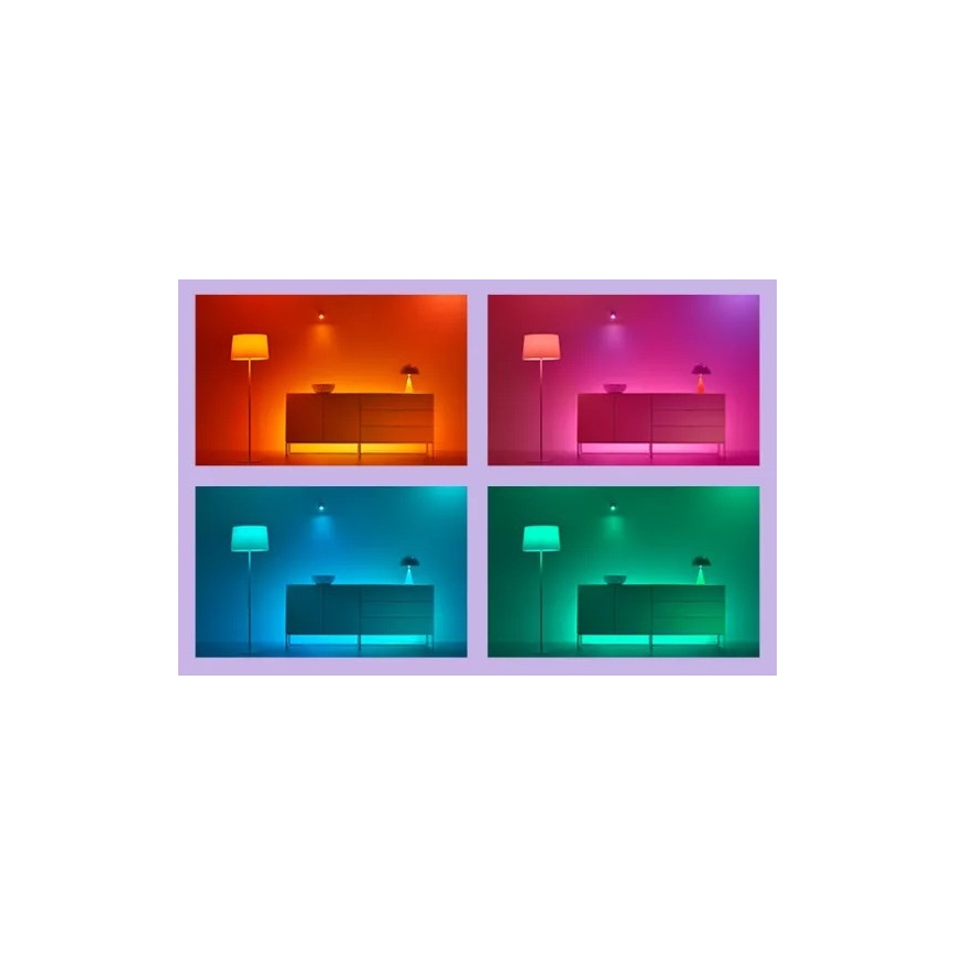 WiZ - Fita LED RGBIC dimerizável 4 m LED/10,2W/5V 2700-6500K Wi-Fi