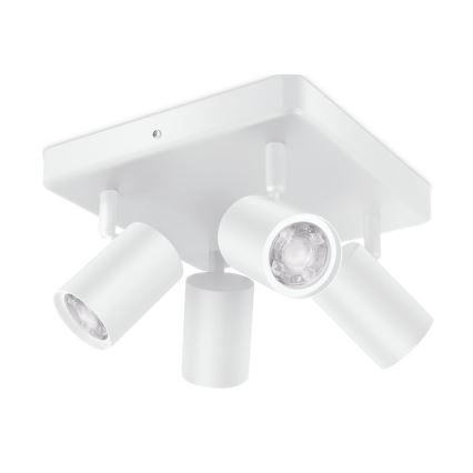WiZ - Foco LED RGBW com regulação IMAGEO 4xGU10/4,9W/230V 2200-6500K Wi-Fi CRI 90 branco