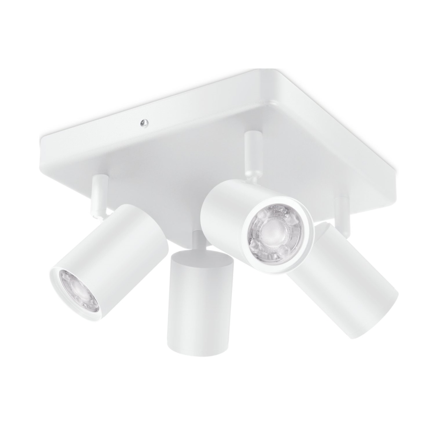 WiZ - Foco LED RGBW com regulação IMAGEO 4xGU10/4,9W/230V 2200-6500K Wi-Fi CRI 90 branco