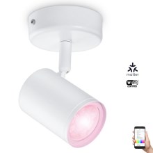 WiZ - Foco LED RGBW regulável IMAGEO 1xGU10/4,9W/230V CRI 90 Wi-Fi branco