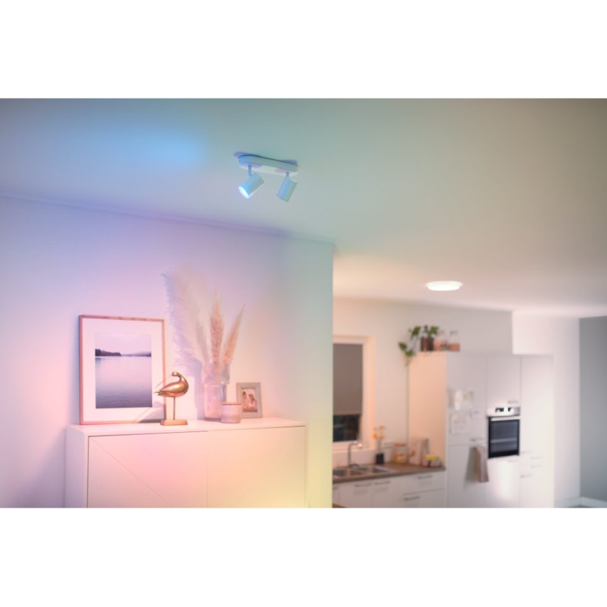 WiZ - Foco LED RGBW regulável IMAGEO 1xGU10/4,9W/230V CRI 90 Wi-Fi preto