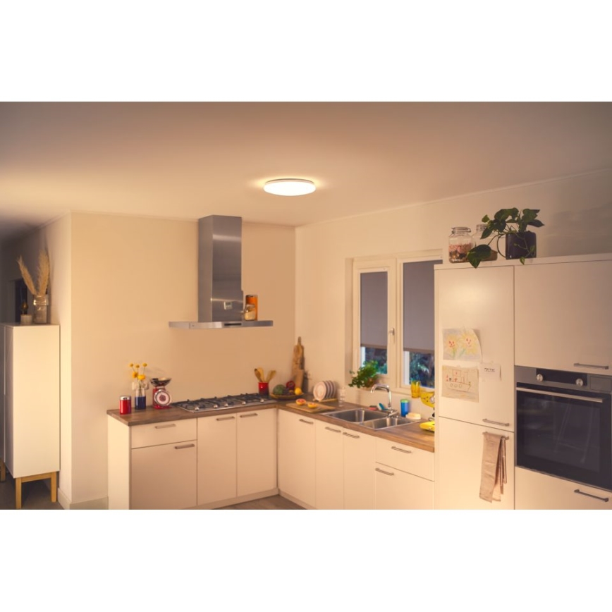 WiZ - Iluminação de teto LED com regulação do fluxo luminoso SUPERSLIM LED/17W/230V 2700 Wi-Fi