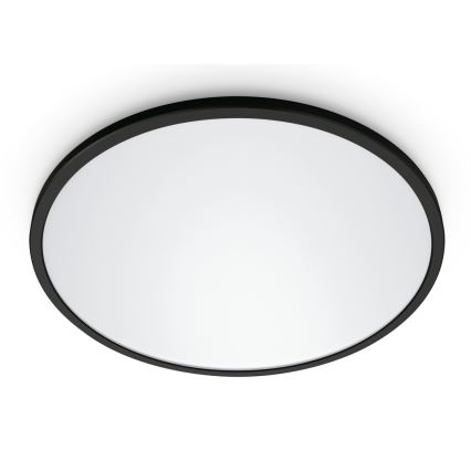 WiZ - Iluminação de teto LED com regulação SUPERSLIM LED/22W/230V 2700-6500K Wi-Fi preto