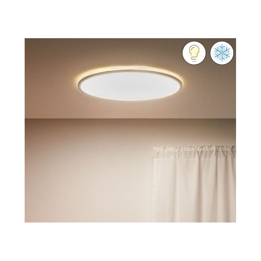WiZ - Iluminação de teto LED com regulação SUPERSLIM LED/32W/230V 2700-6500K Wi-Fi branca