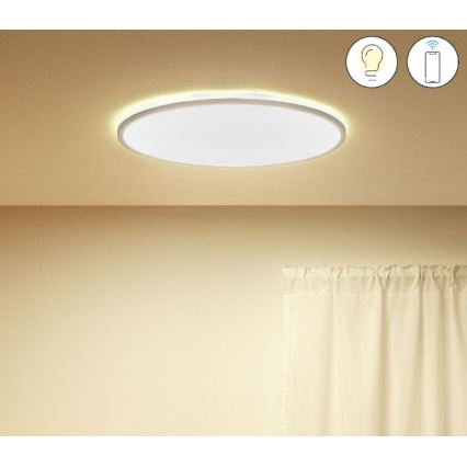 WiZ - Iluminação de teto LED com regulação SUPERSLIM LED/32W/230V 2700-6500K Wi-Fi branca