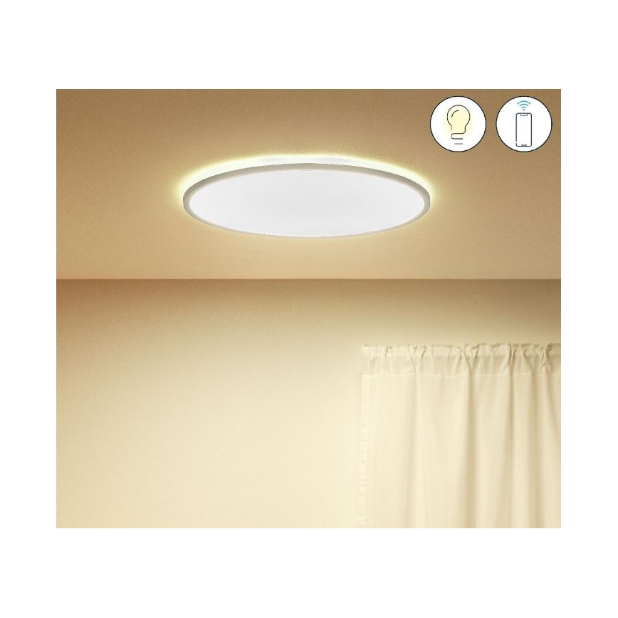 WiZ - Iluminação de teto LED com regulação SUPERSLIM LED/32W/230V 2700-6500K Wi-Fi branca