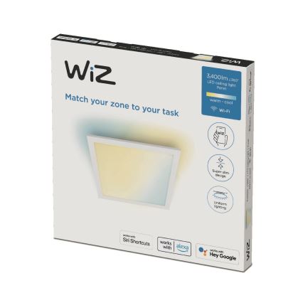 WiZ - Iluminação de teto LED com regulação SUPERSLIM LED/36W/230V 2700-6500K Wi-Fi branca