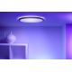 WiZ - Iluminação de teto LED RGB com regulação SUPERSLIM LED/22W/230V 2700-6500K Wi-Fi preto