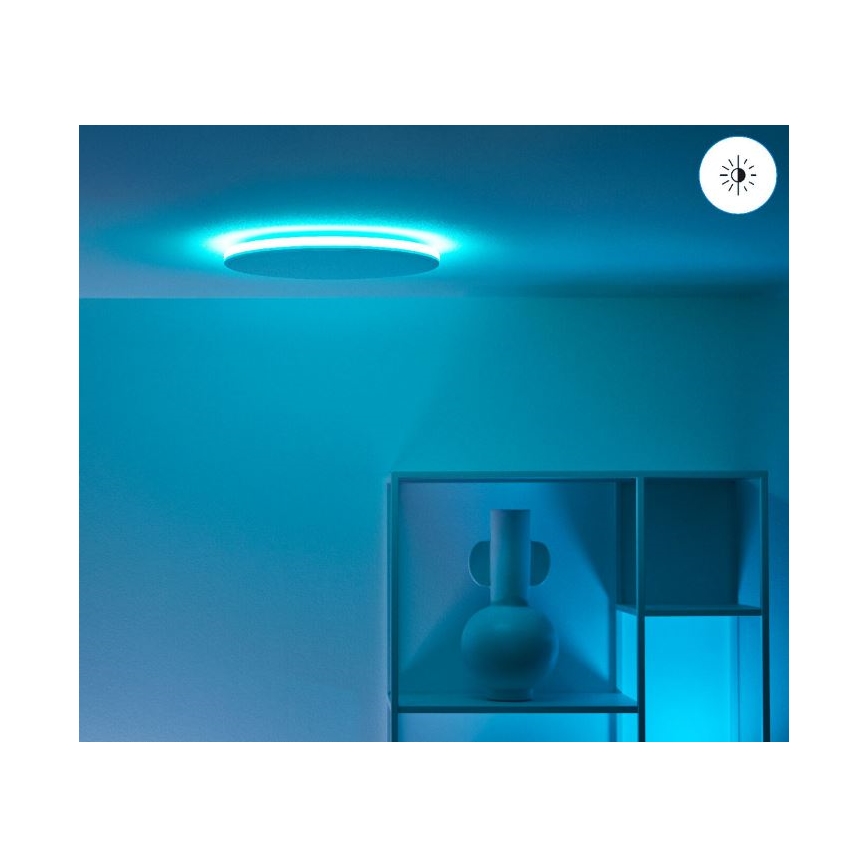 WiZ - Iluminação de teto LED RGBW com regulação RUNE LED/21W/230V 2700-6500K Wi-Fi branco