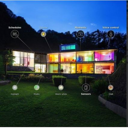 WiZ - LED RGBW Iluminação de teto de casa de banho com regulação LUNAR LED/23W/230V IP23 Wi-Fi + controlo remoto
