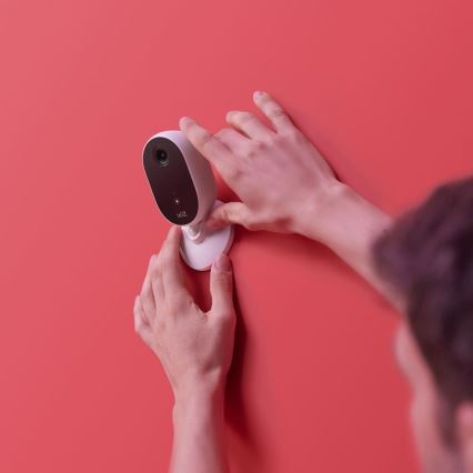 WiZ - Kit de monitoramento doméstico: 1x câmera + 3x lâmpadas LED RGB A60 E27/8,5W/230V Wi-Fi