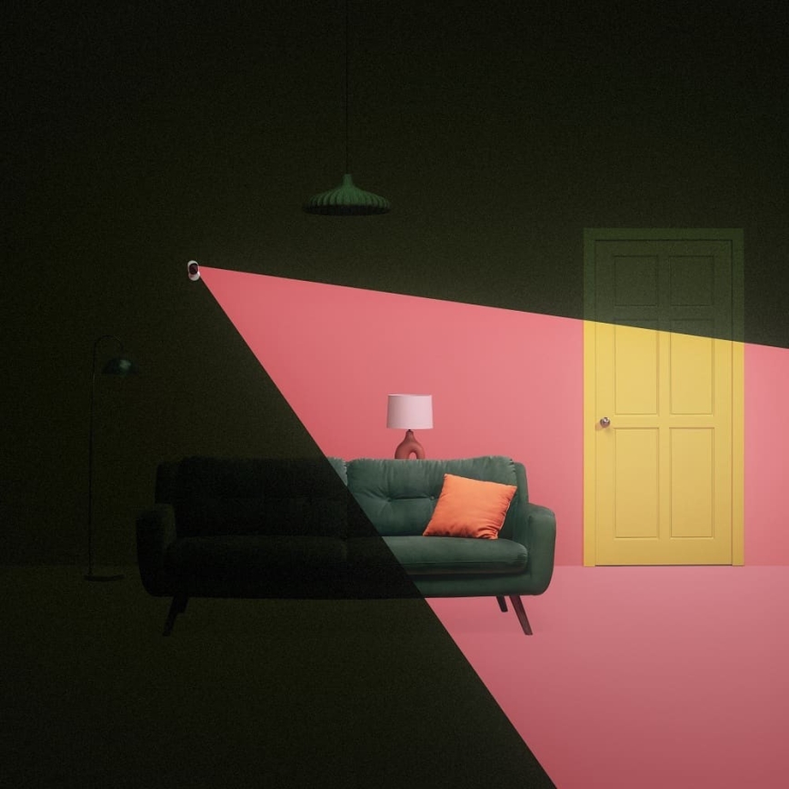 WiZ - Kit de monitoramento doméstico: 1x câmera + 3x lâmpadas LED RGB A60 E27/8,5W/230V Wi-Fi