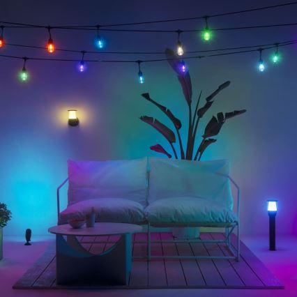 WiZ - Luminária exterior LED RGBW regulável ELPAS LED/4,8W/12/230V 2700-5000K IP65 Wi-Fi