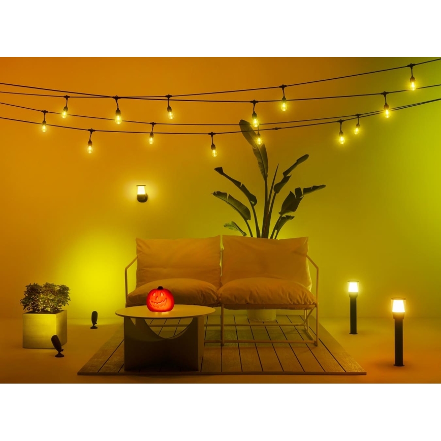 WiZ - Luminária exterior LED RGBW regulável ELPAS LED/4,8W/12/230V 2700-5000K IP65 Wi-Fi