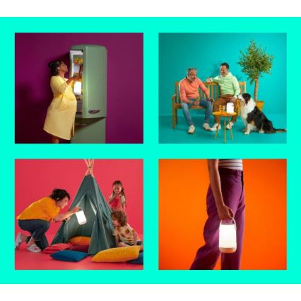 WiZ - Lâmpada portátil LED RGBW regulável MOBILE LED/13,5W/5V 2200-6500K Wi-Fi 1800 mAh