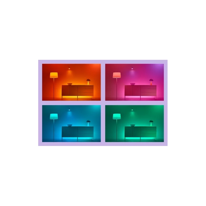 WiZ - LED RGBIC Luminária de pé dimerizável GRADIENT LED/9,7W/230V 2700-6500K Wi-Fi