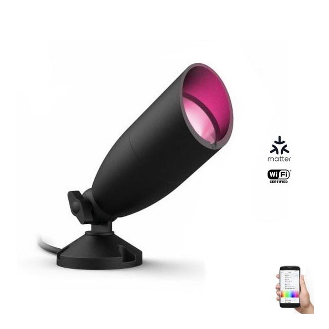 WiZ - Luminária de embutir LED RGBW dimerizável para exterior SPOT LED/4W/12V 2700K-5000K IP65 Wi-Fi