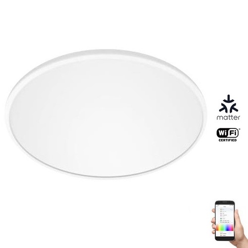 WiZ - Luminária de teto LED RGB dimável SUPERSLIM LED/32W/230V 2700-6500K Wi-Fi branca