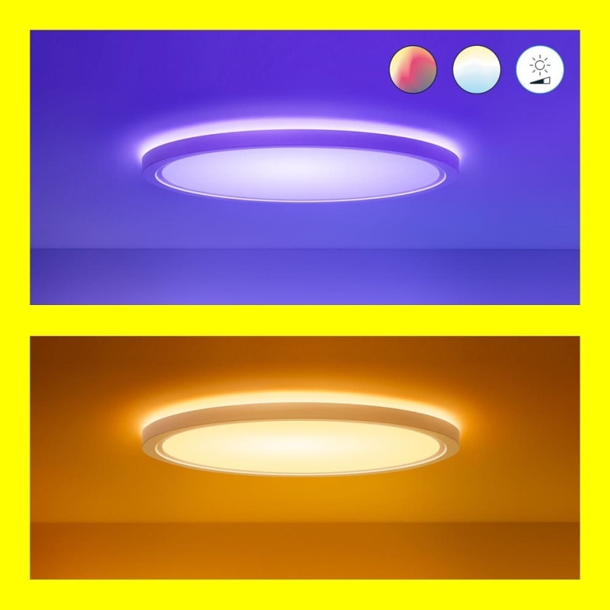 WiZ - Luminária de teto LED RGB dimável SUPERSLIM LED/32W/230V 2700-6500K Wi-Fi branca