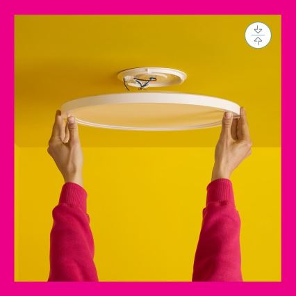 WiZ - Luminária de teto LED RGB dimável SUPERSLIM LED/32W/230V 2700-6500K Wi-Fi branca