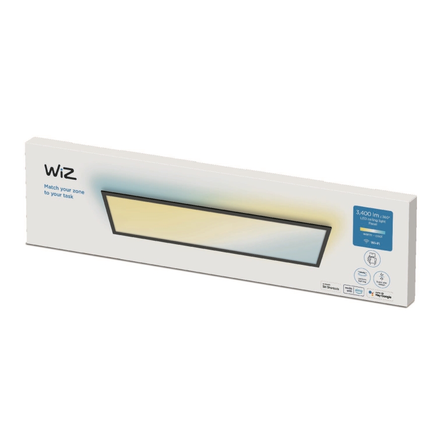 WiZ - Painel LED com regulação SUPERSLIM LED/36W/230V 2700-6500K Wi-Fi preto