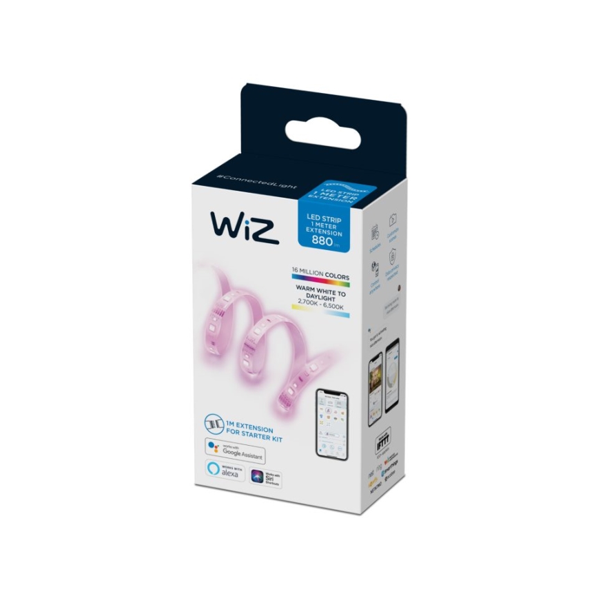 WiZ - Tira LED RGBW com regulação 1m LED/11W/12V 2700-6500K Wi-Fi