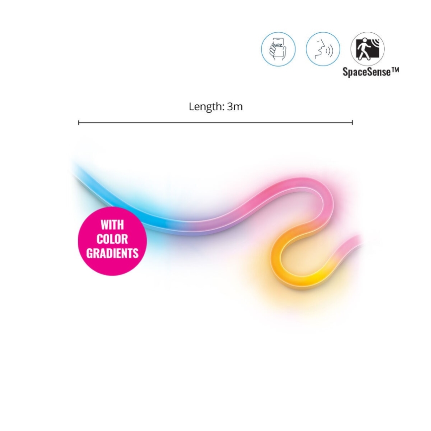 WiZ - Tira LED RGBW com regulação 3m LED/24W/230V 2700-5000K Wi-Fi