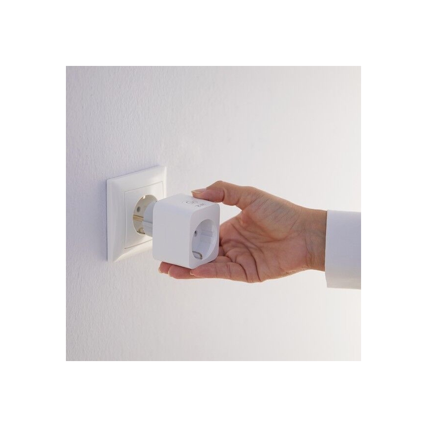 WiZ - Tomada inteligente E 2300W + medidor de potência Wi-Fi