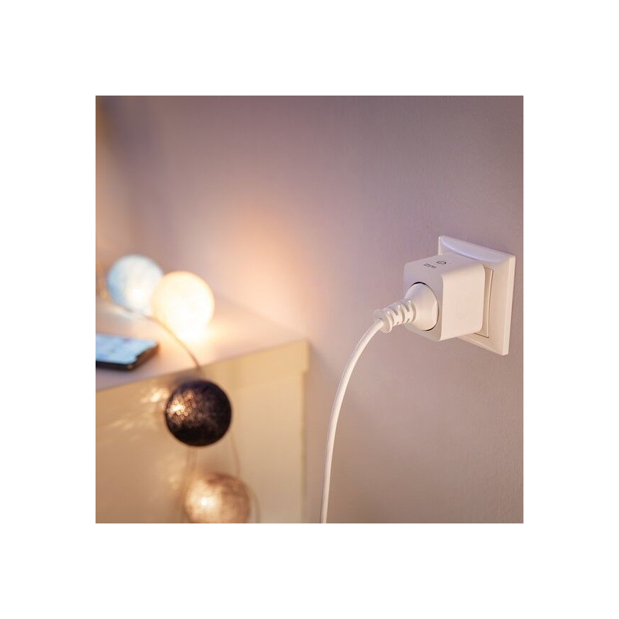 WiZ - Tomada inteligente E 2300W + medidor de potência Wi-Fi