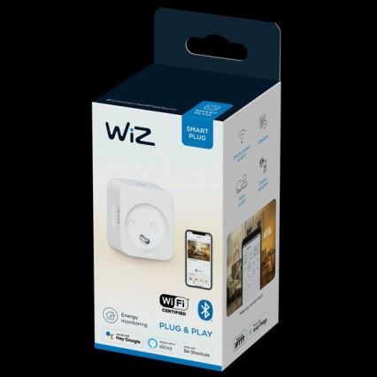 WiZ - Tomada inteligente E 2300W + medidor de potência Wi-Fi