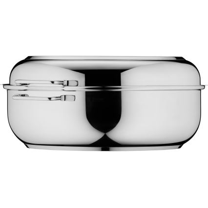 WMF - Assadeira oval com tampa  41x28,5 x18 cm aço inoxidável